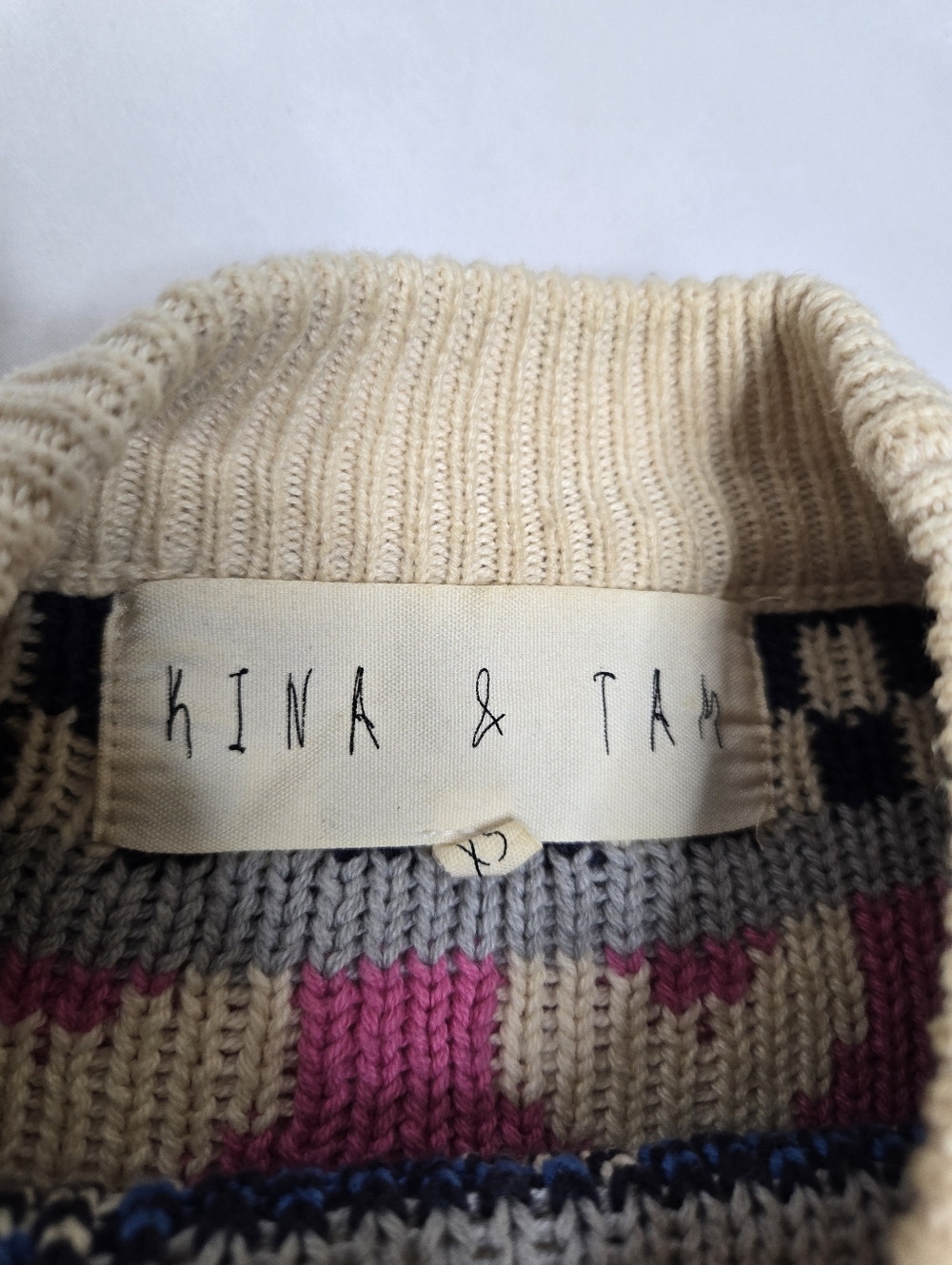 KINA AND TAM Duck Tales whimsy faire isle farmcore sweater‎ XS - Picture 4 of 10